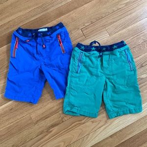 2 pair mini boden size 8 shorts